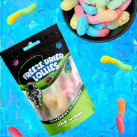 Freeze Dried Lollies - Sour Worms Mini Pack 20g