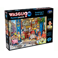 Holdson 1000pc WASGIJ? Mystery 18 Grabbing a Quick Bite! Jigsaw Puzzle