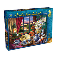 Holdson 1000pc Window Wonderland 2 Tea Party Jigsaw Puzzle