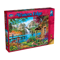 Holdson 1000pc Water's Edge Crystal Water Cabin Jigsaw Puzzle