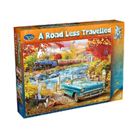 Holdson 1000pc Road Less Travelled Steam Train Jigsaw Puzzle