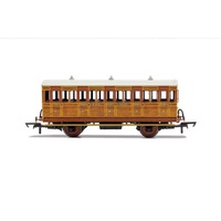 Hornby OO GNR, 4 Wheel Coach, 3RD Class, Fitted Lights, 1505 - ERA 2