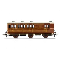 Hornby OO LNER, 6 Wheel Coach, Brake 3RD Class, Fitted Lights, 4589 - ERA 3