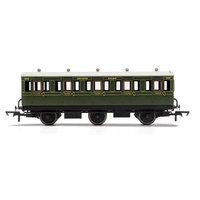 Hornby OO SR, 6 Wheel Coach, 3RD Class, Fitted Lights, 1909 - ERA 3