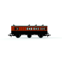 Hornby OO LSWR, 6 Wheel Coach, 3rd Class, 648 - Era 2