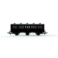 Hornby OO S&DJR, 6 Wheel Coach, 3rd Class, 109 - Era 2