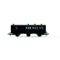 Hornby OO S&DJR, 6 Wheel Coach, 3rd Class, 72 - Era 2