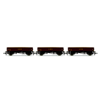 Hornby OO MHA Ballast Wagon, Three Pack, EWS - Era 9