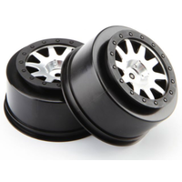 HPI Mk.10 V2 Wheel Matt Chrome 4.5mm Offset (2pcs) HPI-106200