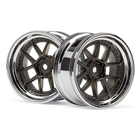 HPI DY-Champion 26mm Wheel (Chrome/Bronze/6mm Os/2Pcs)