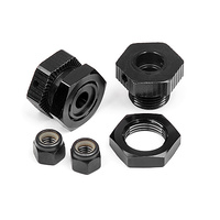 HPI Aluminum Wheel Hex Hub Set 17mm (Black/4Pcs)