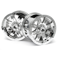 HPI Ringz Wheel Shiny Chrome 2pc 14mm Hex HPI-3262