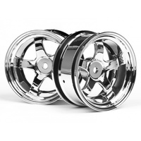 HPI 3592 Work Meister S1 Wheel 26mm Chrome (6mm Offset)