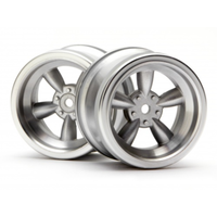 HPI Vintage 5 Spoke Wheel 31mm (Wide) Matte Chrome (6mm Offset) [3820]