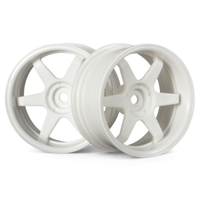 HPI TE37 Wheel 26mm White (6mm Offset) [3845]