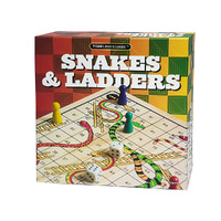 Snakes and Ladders Wooden Board Game