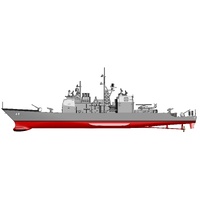 Hobby Master 1/700 USS Yorktown (CG-48) Ticonderoga Class Guided Missile Cruiser Diecast Model Ship