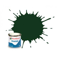 Humbrol Enamel 195 Dark Green Satin 14mL Paint