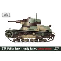 IBG Models 1/35 7TP Polish Tank - Single Turret Limited Edition Plastic Model Kit