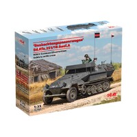 ICM 1/35 "Beobachtungspanzerwagen" Sd.Kfz.251/18 Ausf.A WWII German Observation Vehicle with crew Plastic Model Kit