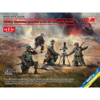 ICM 1/35 s.Gr.W.34 WWII German mortar with Crew (mortar and 4 figures) Plastic Model Kit