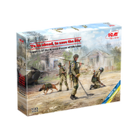 ICM 1/35 Ukraine Sappers "To be Ahead, To Save the Life" Plastic Model Kit