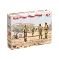 ICM 1/48 RAF Pilots in Tropical Uniforms (1941-1945) Plastic Model Kit