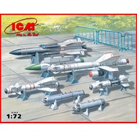 ICM 1/72 Soviet Air-to-Ground Aircraft Armament Plastic Model Kit 72213