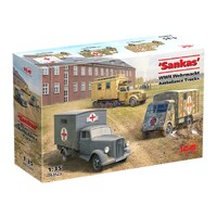 ICM 1/35 'Sankas' WWII Wehrmacht Ambulance Plastic Model Kit