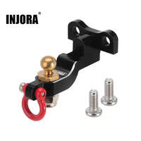 INJORA 1/18 Aluminum Trailer Tow Hitch with Brass Ball 1/18 TRX4M