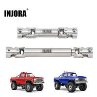 INJORA 1/18 Stainless Steel Drive Shafts for RC Crawler TRX4M High Trail K10 F150