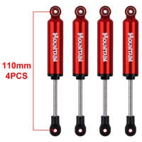 INJORA Built-in Spring 110mm Shock Absorber Damper for 1/10 RC Crawler Red (4pcs)