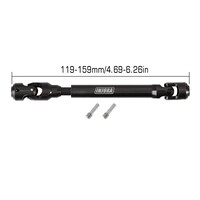 INJORA Steel Heavy-Duty Drive Shaft for 1/10 RC Car Crawler - 119-159mm