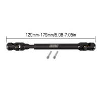 INJORA Steel Heavy-Duty 129-179mm Drive Shaft for 1/10 RC Car Crawler