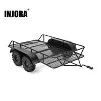 INJORA 1/18 Metal Hitch Mount Trailer for RC Crawler (TRX4M)