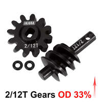 INJORA Overdrive 2/12T Gears (Overdrive 33%) for SCX24 AX24