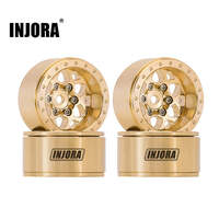 INJORA 1.0" Brass Beadlock Wheels for 1/24 & 1/18 RC Crawler