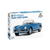 Italeri 1/24 Alfa Romeo Giulia 1600 Spider Plastic Model Kit