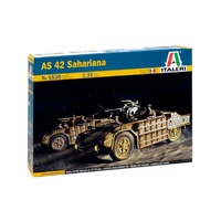 Italeri 1/35 AS.42 Sahariana Italian Desert Tank Plastic Model Kit