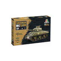 Italeri 1/56 M4 Sherman 75mm  Plastic Model Kit