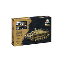 Italeri 1/56 Sd.Kfz. 142/1 StuG III Plastic Model Kit