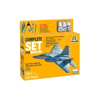 Italeri 1/72 F-22 Raptor Complete Set - includes tools and paints Plastic Model Kit