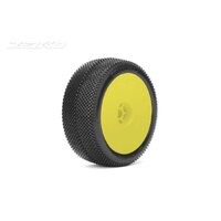 Jetko 1/8 RED DEVIL Buggy Tyres (Dish/Yellow Rim/Super Soft) (2pcs) [1007DYSSG]