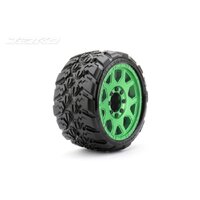 Jetko 1/8 MT 3.8 EX-KING COBRA/Claw Rim/Metal Green/Medium Soft/Glued/Blted