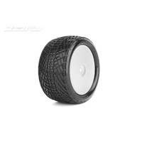 Jetko Positive 1/10 Rear Buggy Mounted Tires Medium Soft (Pre-Glued)