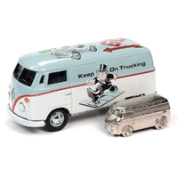 Johnny Lightning 1/64 1965 VW Monopoly Transporter Diecast