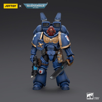 Joy Toy Warhammer Collectibles: 1/18 Scale Ultramarines Jump Pack Intercessors Sergeant With Plasma Pistol