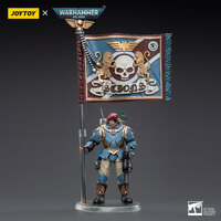 Joy Toy Warhammer Collectibles: 1/18 Scale Astra Militarum 55th Kappic Eagles Banner Bearer