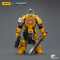 Joy Toy Warhammer Collectibles: 1/18 Scale Imperial Fists Lieutenant with Power Sword