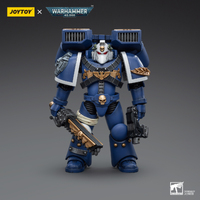 Joy Toy Warhammer 40k 1/18 Scale Ultramarines Vanguard Veteran with Chainsword and Bolt Pistol Action Figure